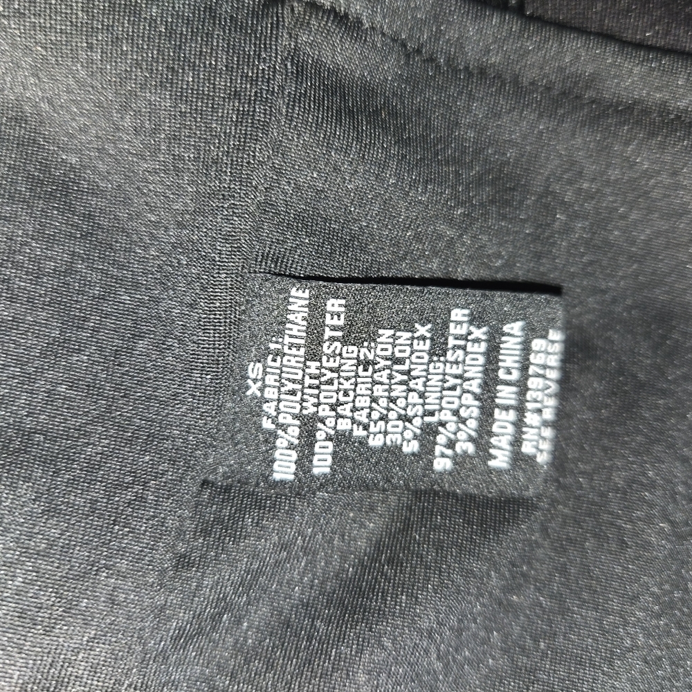 Drape Moto Faux Ponte